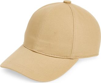 Nordstrom Canvas Adjustable Baseball Hat in Tan at Nordstrom