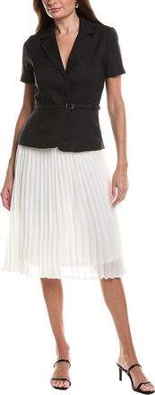 Julia Jordan Front Pleated Jacket Dress