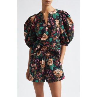 Ulla Johnson Florielle Cotton Top in Dahlia at Nordstrom, Size 14