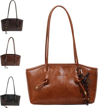 Generic PU Leather Shoulder Bag for Women, All-Matching Casual Vintage Armpit Bags, Fall Winter Trendy Small Purse Handbags