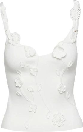 Cult Gaia Tops, Dames, Wit, L, Emiliana Top