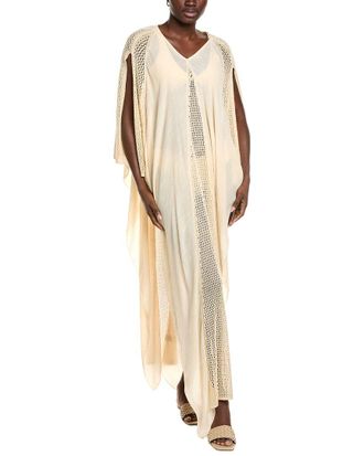 Elan Elan Crochet-Trim Kaftan