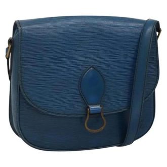 Louis Vuitton Tweedehands leren Louis Vuitton tassen - Dames - Pre-owned - Blauw - Maat: ONE Size Leer