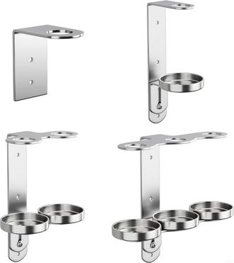 OEM Dispensador De Botellas De Acero Inoxidable - Soporte De Pared Cromado Pulido (1 Orificio)