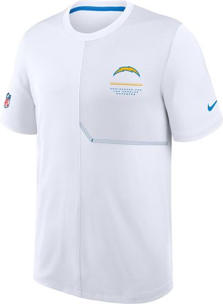 Nike Los Angeles Chargers Sideline Coach Nike Mens Dri-FIT NFL Top in White | 03B2477M97-B8B