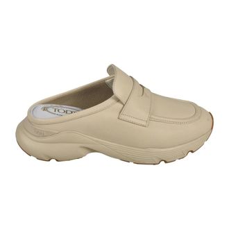 Tod's Tods, Mules, female, Beige, Size: 9 1/2 US Tods Flat shoes