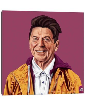 iCanvas Ronald Reagan By Amit Shimoni Wall Art