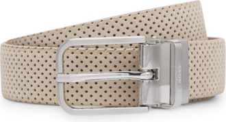 BOSS Reversible belt in Italian leather