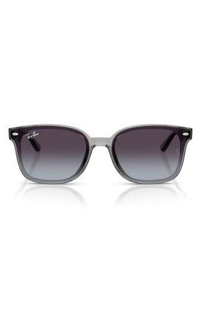 Ray-Ban 64mm Rectangle Sunglasses in Transparent Grey at Nordstrom Rack