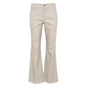 ZiZo Broeken, Dames, Beige, 2Xl, Polyester, Brando Wide Broeken