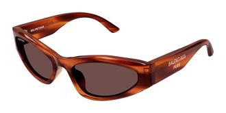 Balenciaga BB0387S 002 Womens Sunglasses Tortoiseshell Size 58