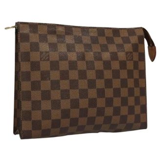 Louis Vuitton Tweedehands Canvas Louis Vuitton tassen - Dames - Pre-owned - Bruin - Maat: ONE Size Leer