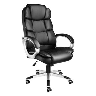 TecTake Silla de oficina, negro