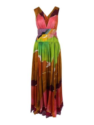 Ulla Johnson Long satin wrap dress