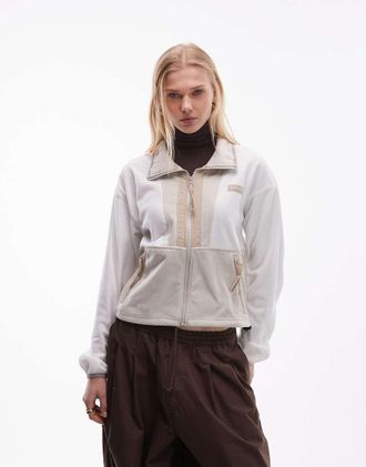 Columbia Backbowl II - Giacca in pile beige con zip-Neutro