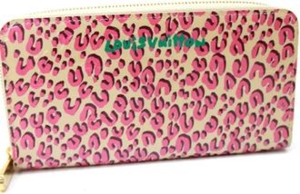 Louis Vuitton Tweedehands leren portemonnees - Dames - Vintage Accessoires - Roze - ONE Size - Vintage
