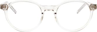 Saint Laurent Glasses, unisex, Beige, Size: 50 MM M163 Optical Frame