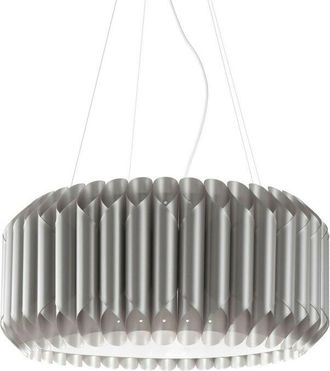 Linea Zero Suspensi&oacute;n 3 Luces Plata En Metal Cromado Cm. 60x31h