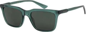 Gucci Zonnebrillen - Heren - Zonnebrillen - Groen - 53 MM - Accessoires