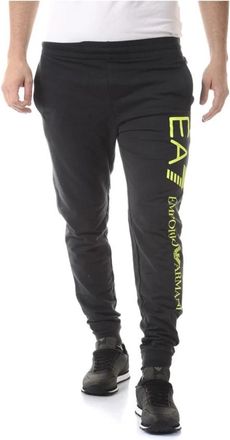 Emporio Armani Trainingsbroeken - Heren - Sweatpants - Blauw - M - Katoen - Broeken