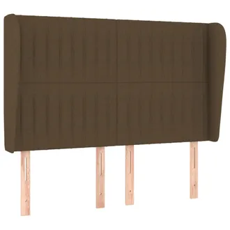 vidaXL Vidaxl - Testiera Ad Orecchio Marronescuro147 X 23 X 118/128cm Intessuto