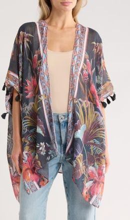 Vince Camuto Tropical Floral Topper in Black at Nordstrom Rack