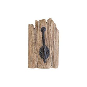 Foreside Home And Garden Rustic Wall Hook Natural Wood & Metal in Brown at Nordstrom