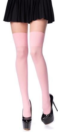 Romartex Women Girl Thigh High Socks Overknee Over the Knee High Socks Stockings, Powder Pink