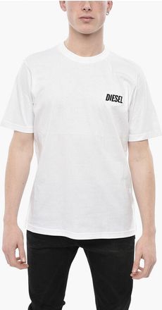 Diesel Cotton Crewneck T-Shirt T-JUST-SMALL With Embroidered Logo size 3xl