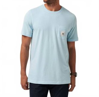 Travis Mathew Euro Trip Short Sleeve Tee In Cory Blue
