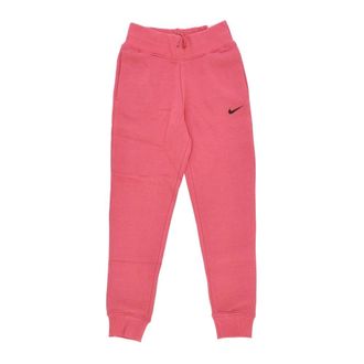 Nike Hoge Taille Fleece Joggers Sportkleding Broek - Dames - Trainingsbroeken - Roze - L - Katoen - Fitness