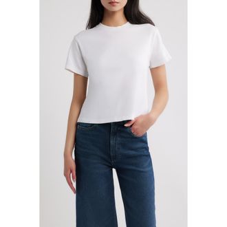 DL1961 Everyday Cotton T-Shirt in White at Nordstrom, Size X-Small