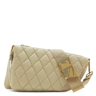 Burberry Shield Diamond-Quilted Shoulder Bag