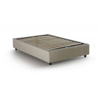Talamo Italia Talamo Italia - Cama De Plaza Y Media Arianna, Cama Contenedor Con Revestimiento De Tela, 100% Made In Italy, Apertura Frontal, Adecuado Para Colch&oacute;n 