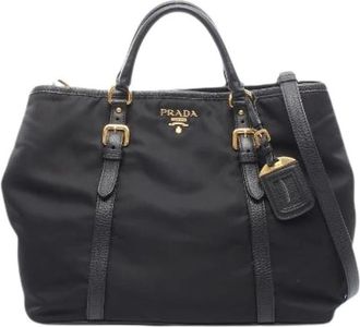 Prada Pre-owned Borsa Mano 2way in Nylon e Pelle - - Pre-owned - Donna - Nero - ONE SIZE