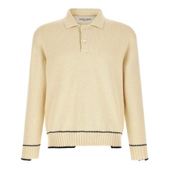 Golden Goose Truien & Vesten, Heren, Beige, L, Ronde hals gebreid
