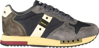 Blauer Queens 01/Wax Sneaker - Heren - Sneakers - Blauw - 44 EU - Leer - Schoenen