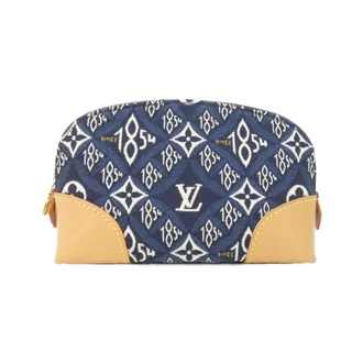 Louis Vuitton Blue Jacquard Pochette Pouch (Pre-Owned)