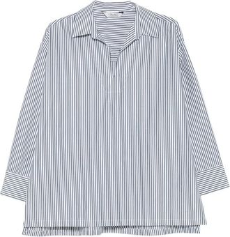 Max Mara Striped Long-sleeve Blouse