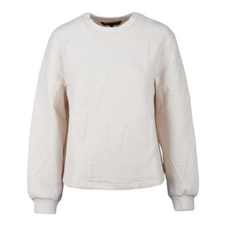 A|X Armani Exchange Felpa - Dames - Sweatshirts - Beige - XS - Katoen - Hoodies & sweatvesten
