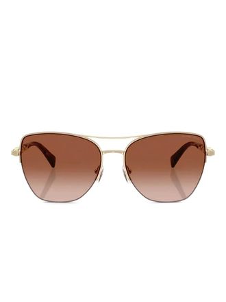 Michael Kors Dorado Beach chain-embellished sunglasses - Gold