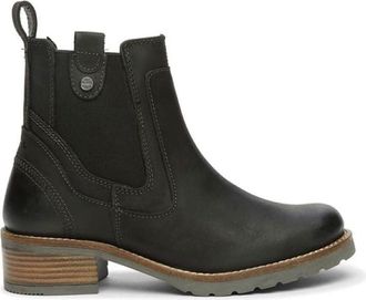 Generic Womens Genuine Leather Chelsea Boots, Black, Heeled Ankle Shoes, UK Size 4-8 (Black, 6, UK Footwear Size System, Adult, Women, Numeric, Medium, 6)