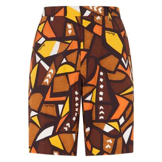 Moschino Casual Shorts, male, Multicolor, Size: 3XL Geometric Summer Shorts