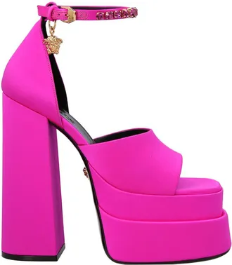 Versace Fuchsia Medusa Aevitas Pumps