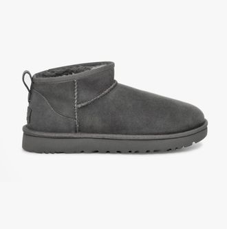 UGG UGG CLASSIC ULTRA MINI Womens Boots Grey Sheepskin - Size UK 7