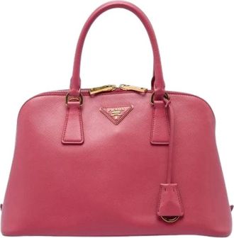 Prada Pre-owned Vintage Satchel - Dames - Pre-owned - Roze - Maat: ONE Size Leer