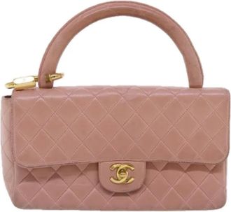 Chanel Tweedehands leren handtassen - Dames - Vintage Handtas - Roze - ONE Size - Vintage