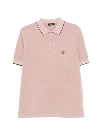 Herno Katoenen poloshirt met Herno-logo