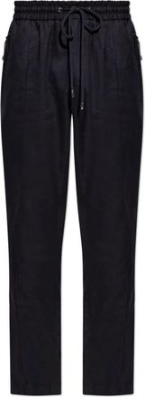 Dolce & Gabbana Broek met stiksels - Heren - Slim Fit Broeken - Zwart - S - Katoen - Broeken
