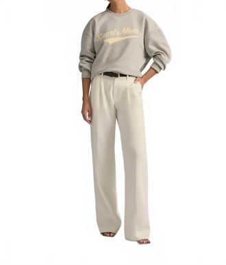 Favorite Daughter Sports Mom Sweatshirt In Grey